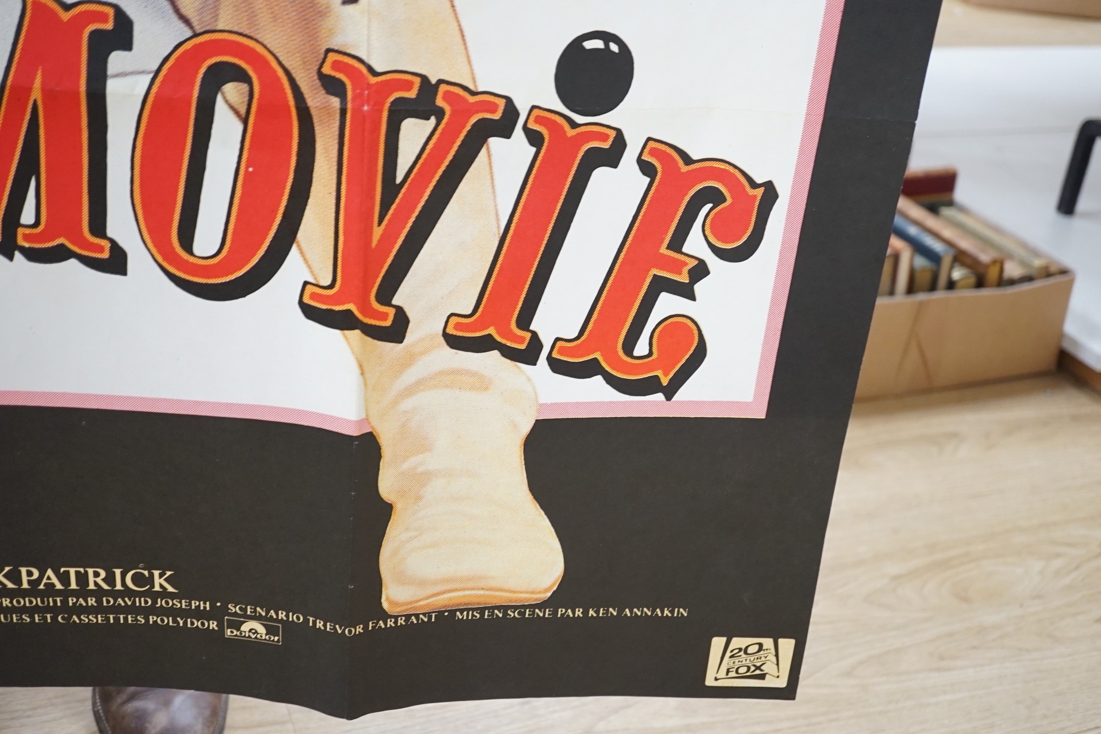 A large Pirate Movie film poster, 1982